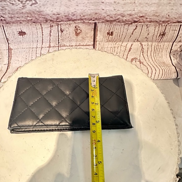 5 Piece Black Faux Leather Pouch Card Picture Wallet Key Holder set - Picture 7 of 9